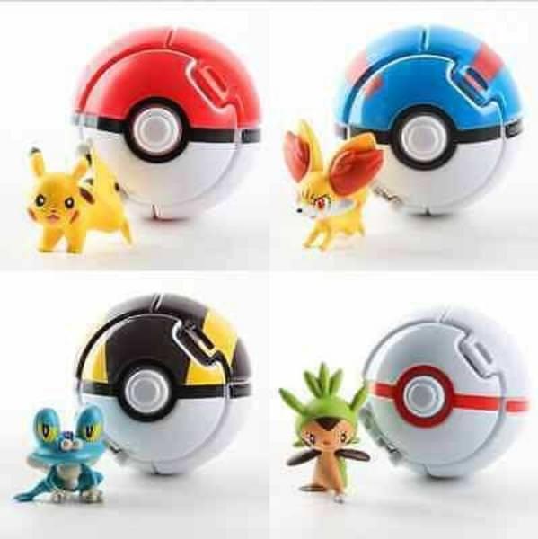 Pokeball Lempar Set Figure Pokemon Figure Pikachu Figure Froakie di  Newdkbshopnew Tokopedia