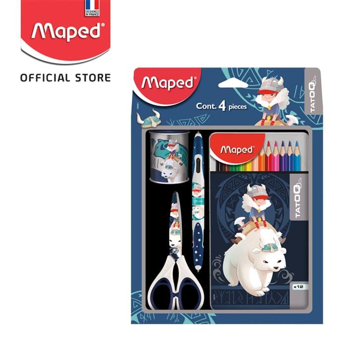Gambar Maped Set Alat Tulis Tatoo Viking 4 Pieces dari Maped Store undefined Tokopedia