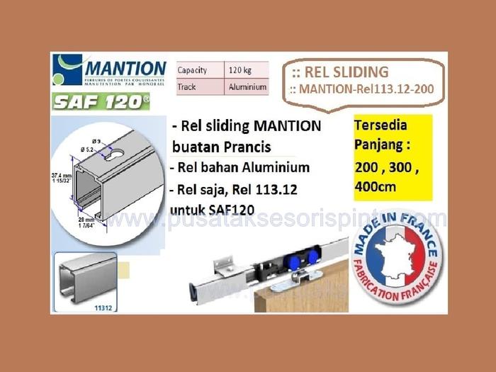 Gambar Rel Sliding Mantion 113.12 - 200 dari Pusat Aksesoris Pintu undefined Tokopedia