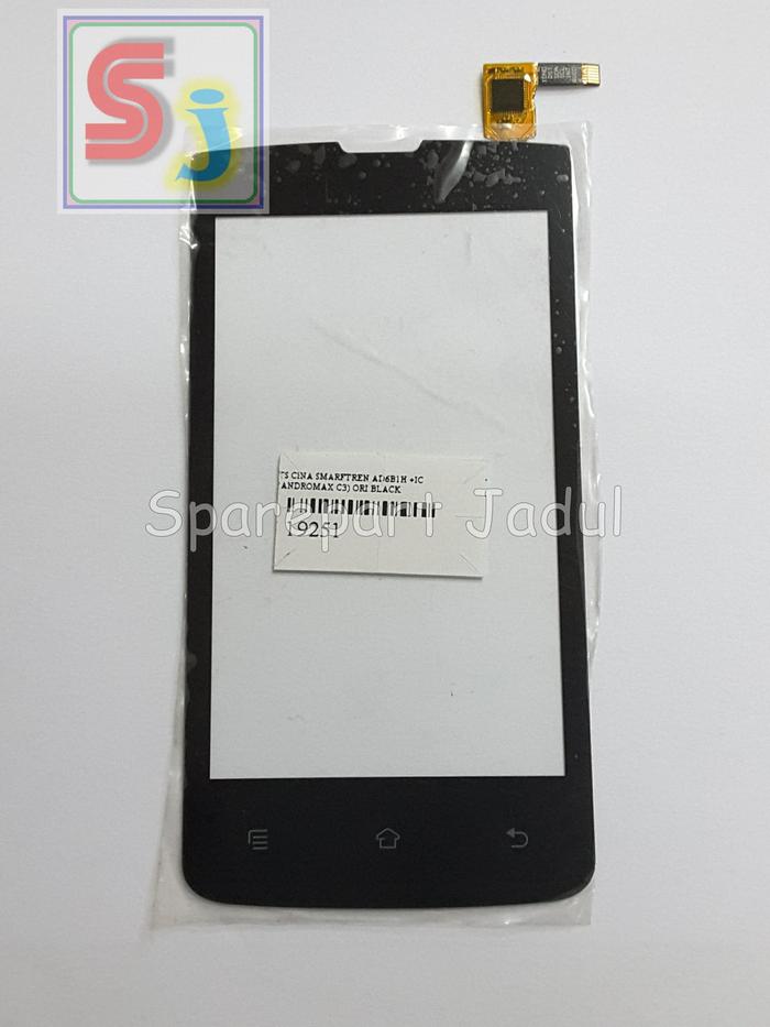 SPART'S TOUCHSCREEN CINA SMARFTREN AD6B1H +IC (ANDROMAX C3) ORI BLACK