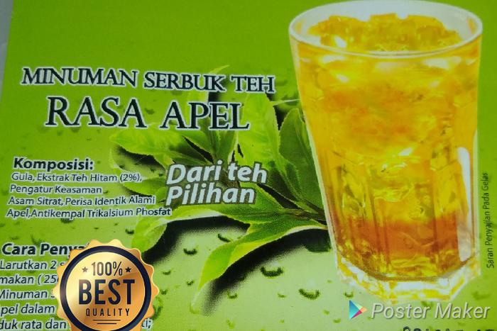 Gambar APPLE TEA (minuman serbuk) - Rasa Apple dari souvenir Jepang undefined Tokopedia