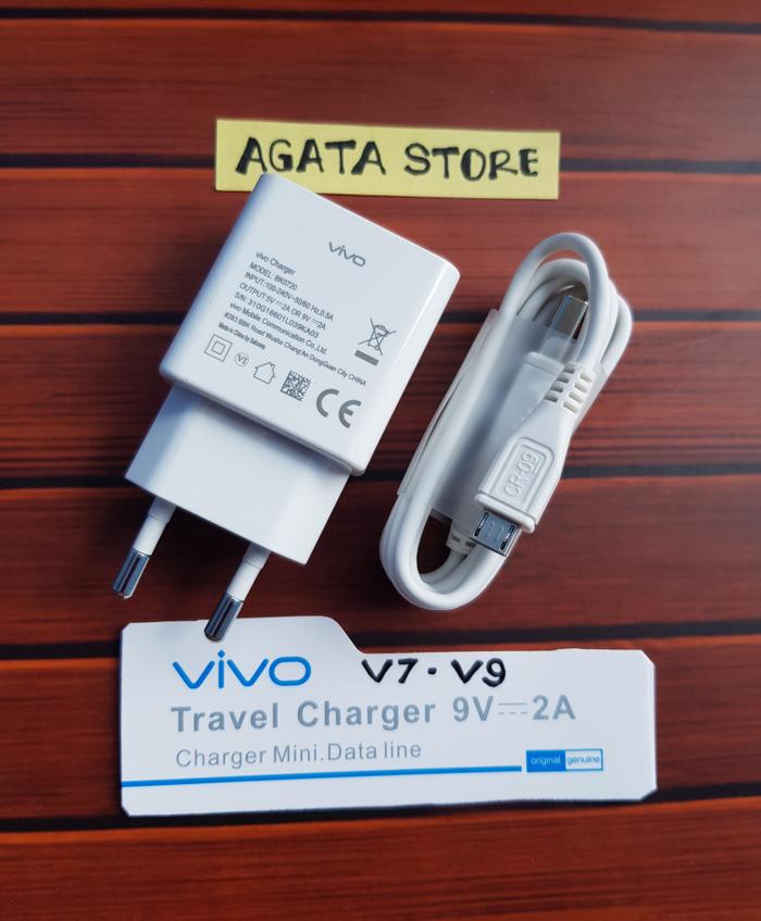Gambar Charger Vivo V7 / V9 / V5 plus Original 100% 9V 2A Fast Charging Ori dari Agata Store Acc undefined Tokopedia