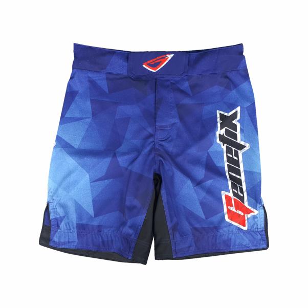 Gambar GENETIX PRISM MMA SHORTS Blue - M dari ELITE MMA SHOP undefined Tokopedia