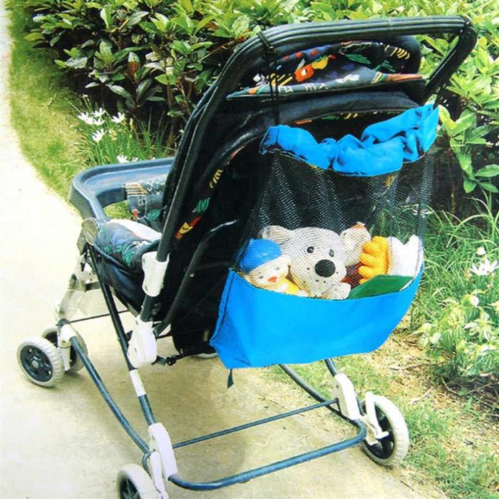 Gambar Practical Baby Stroller Mesh Bottle Diaper Storage Organizer - Biru Muda dari sinarsafari undefined Tokopedia