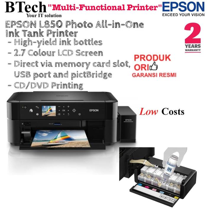 Jual Epson L850 Photo All-in-One Ink Tank Printer - Jakarta Pusat -  BESTechno88 | Tokopedia