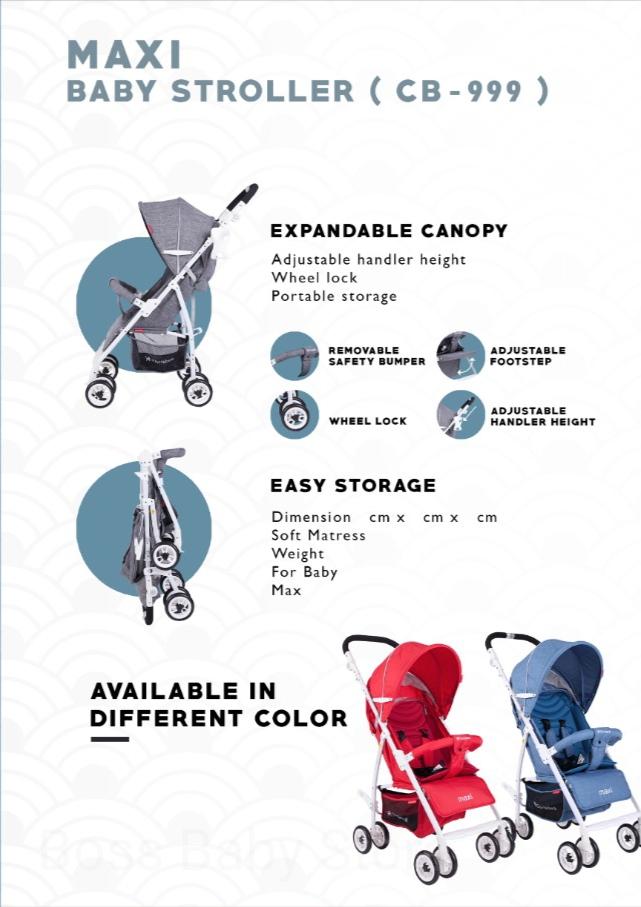 Jual Stroller Bayi Chrisbell Maxi Baby Stroller Cb 999 Jakarta Barat Laris Manis Cin Tokopedia