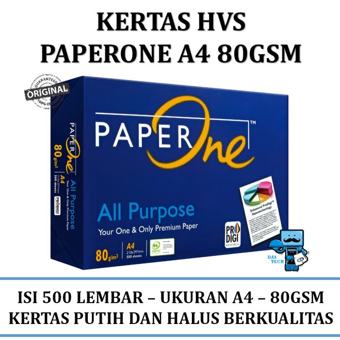 Jual Kertas Hvs A4 Paper One 80 Gram Hvs A4 Paper 500 Lembar Jakarta Pusat Das Livia Computer Tokopedia