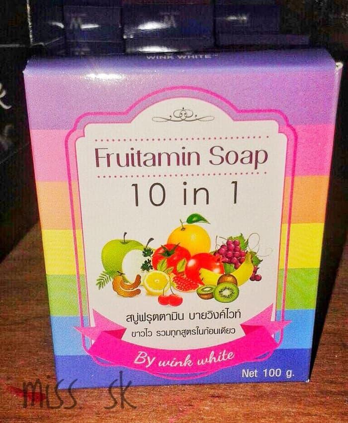 Gambar 10in1 Wink White Fruitamin Soap Original dari Klinik Mentari undefined Tokopedia