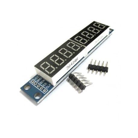Gambar MAX7219 Seven 7 Segment Display 8 Digit LED Digital Module MAX 7219 dari Arduinonano undefined Tokopedia