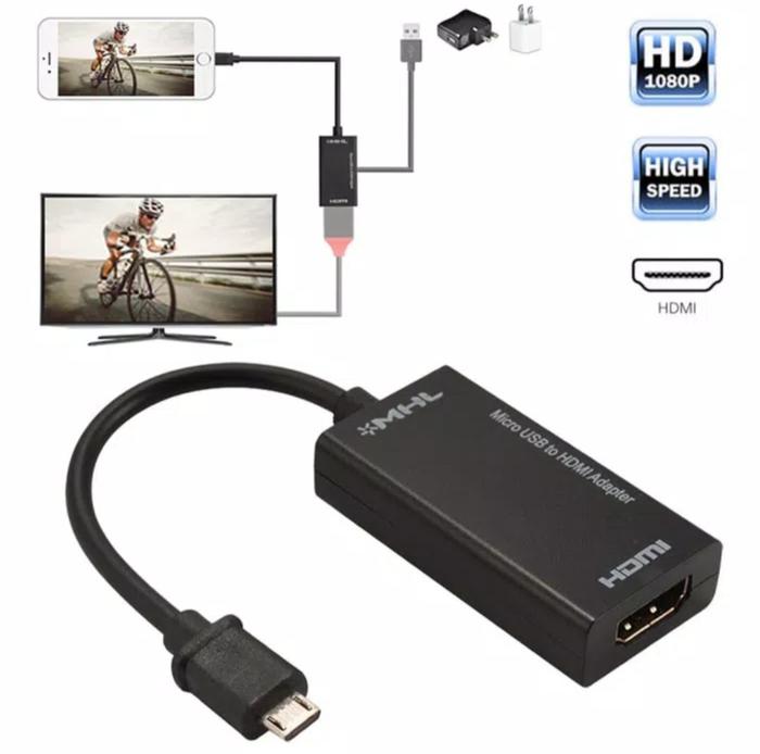 Jual Micro USB to HDMI MHL Cable Adapter for Smartphone Kota