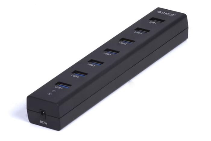 Gambar Orico H7013-U3 SuperSpeed 7-Port USB 3.0 HUB - Hitam dari Manekistore undefined Tokopedia