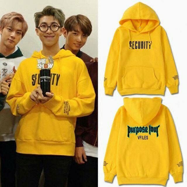 bts rm security hoodie