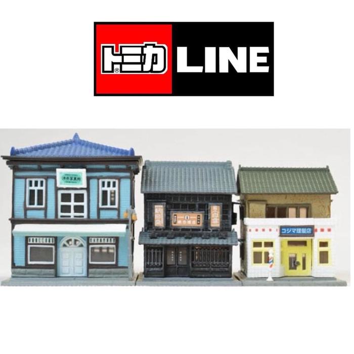 Gambar 1/150 SCALE by TOMYTEC Building Collection 158 Shopping Street Set B dari TOMICA LINE undefined Tokopedia