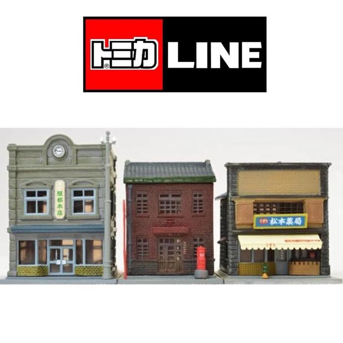 Gambar 1/150 SCALE by TOMYTEC Building Collection 157 Shopping Street Set A dari TOMICA LINE undefined Tokopedia