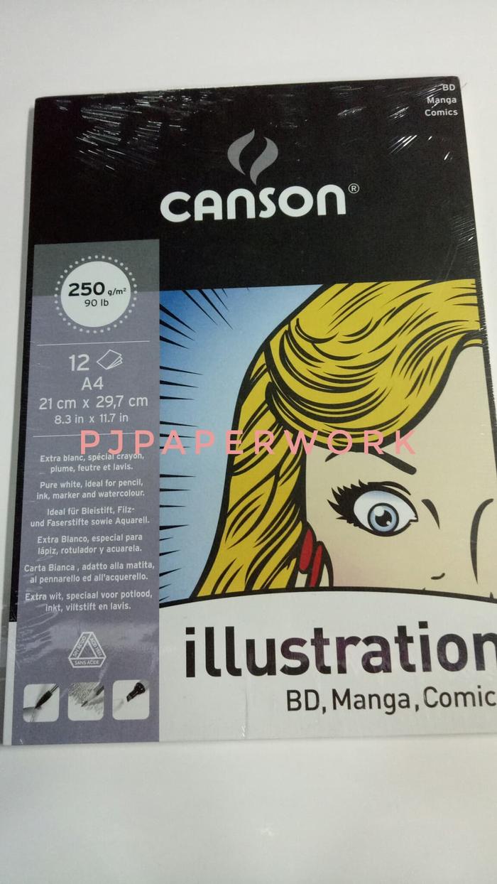 Gambar CANSON ILLUSTRATION A4 12S 250G dari Toko ATK jakarta PJPAPERWORK undefined Tokopedia