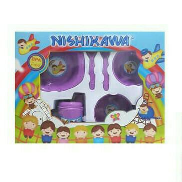 Gambar Tempat Makan Bayi Alat Makan Nishikawa Feeding Baby gift Set Kado Med - Merah Muda dari Luckiest Se7en Shop undefined Tokopedia