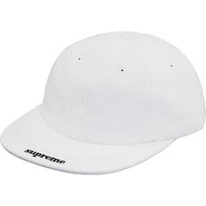 SUPREME TERRY VISOR LOGO 6-PANEL WHITE 