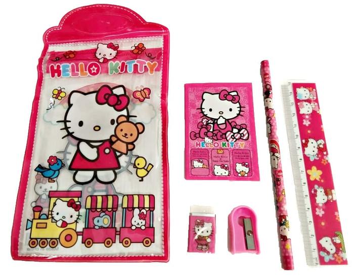 Gambar Paket Alat Tulis Anak Perlengkapan karakter Hello Kitty 21 x 12 Cm dari TokoSedasa undefined Tokopedia