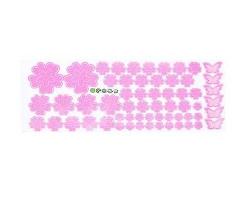 Gambar 3D Flower Wall Sticker Sheet - light pink dari JPL CRAFT STORE undefined Tokopedia