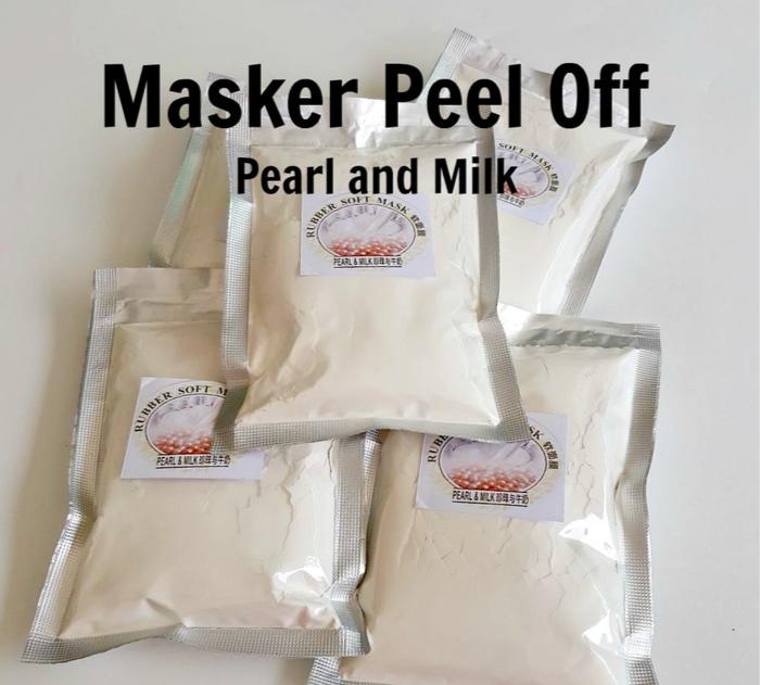 Gambar Peel Off Mask - Masker Rubber Bubuk Pearl & Milk (Mutiara dan Susu) dari Pure Clinical undefined Tokopedia