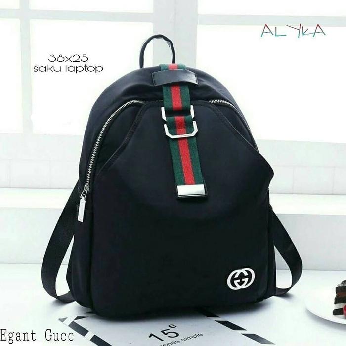 Gambar BACKPACK SEKOLAH BACKPACK WANITA GG - Hitam dari SA_STOREE undefined Tokopedia