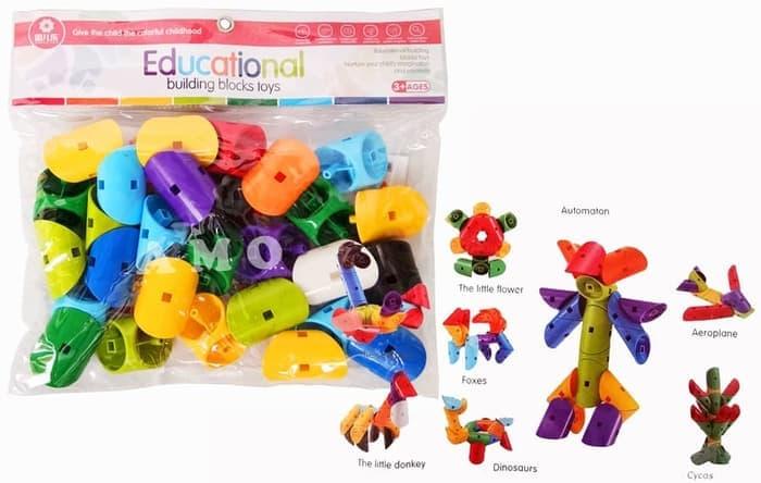 Gambar EDUCATIONAL BUILDING BLOCK SERI 7113 MAINAN EDUKASI dari Stevannietoys undefined Tokopedia