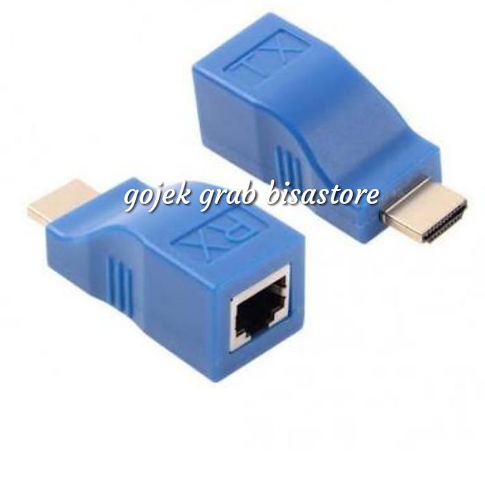 Jual HDMI EXTENDER PASIF BY SINGLE KABEL RJ-45 LAN CAT-5E or CAT6