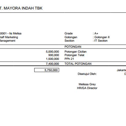 Jual Slip Gaji Jakarta Utara Jasa R A Tokopedia