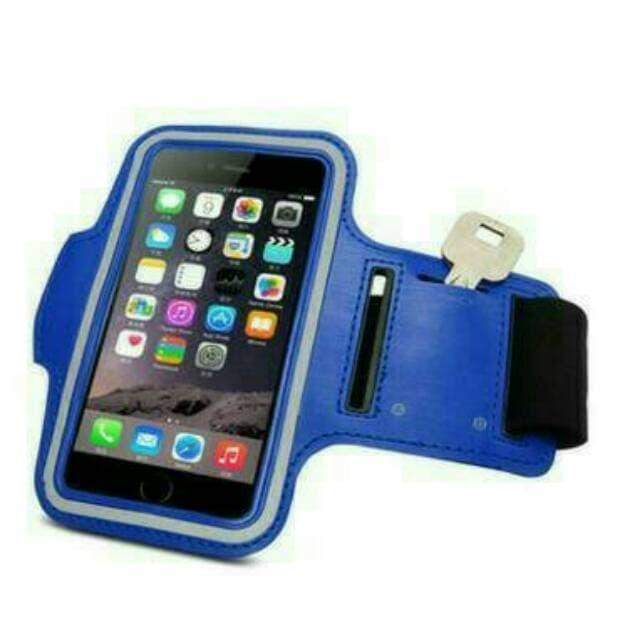Gambar Universal Sports Armband Case / Arm Band ukuran M Aksesoris HP - Biru dari BoreShop Official Store Kota Surabaya Tokopedia