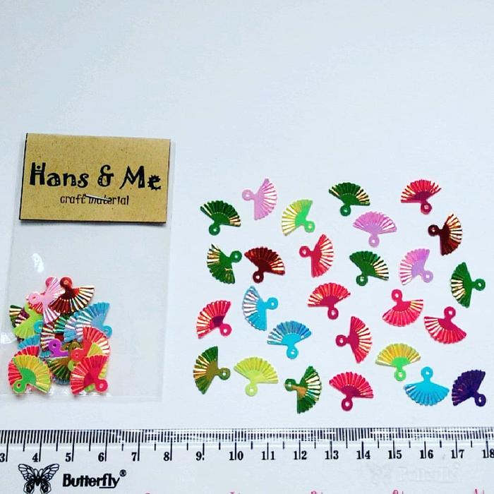 Gambar Payet Manik Kipas Warna Stabilo dari Hans and Me undefined Tokopedia