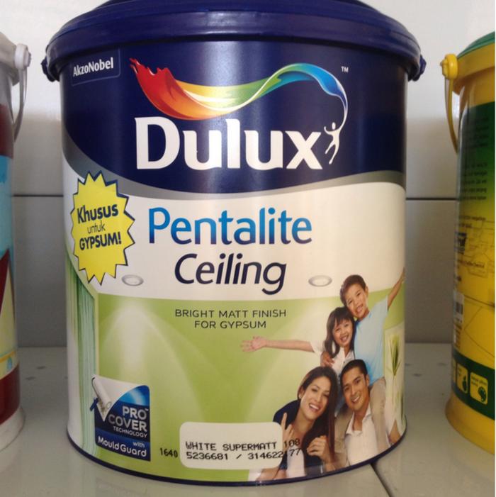 Jual Cat Dulux Pentalite Ceiling Putih 5 Kg Cat Khusus Plafon Gypsum Jakarta Timur Perdana Paint Tokopedia