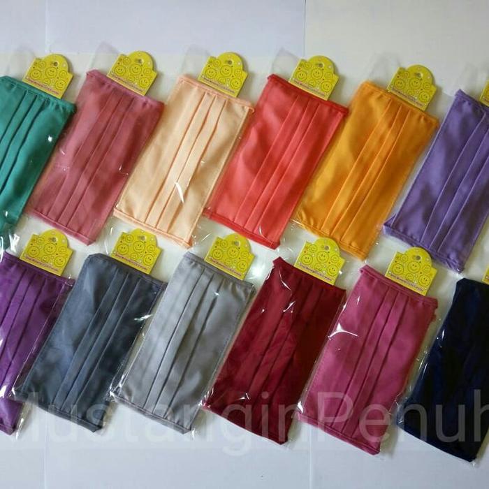 Jual Masker Kain Tali Panjang 1 Lusin 12 Pcs Kab Nganjuk Pusat Masker Tokopedia