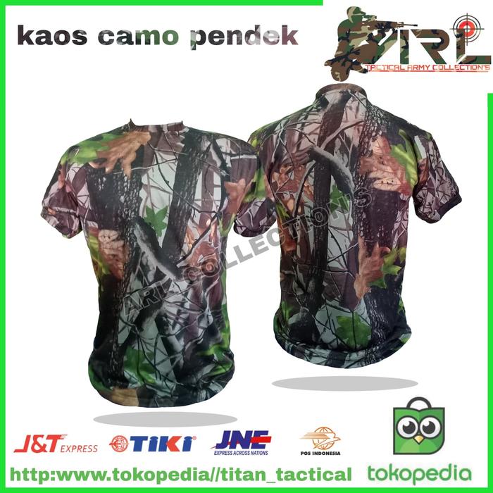 Gambar Kaos loreng|kaos camo pendek|kaos hunting|kaos loreng perbakin dari arl collections undefined Tokopedia