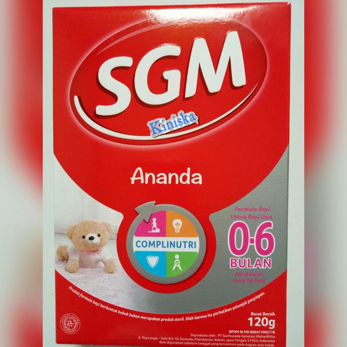 Jual Sgm Ananda 1 Complinutri Untuk Bayi 0 6 Bulan 120 Gram Kab Bekasi Blendung Pulsa Tokopedia