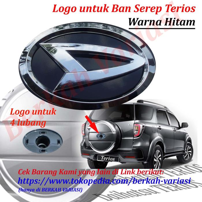 Jual Emblem Logo Belakang Tutup Cover Ban Serep Daihatsu Terios Hitam Kota Bekasi Berkah Variasi Tokopedia