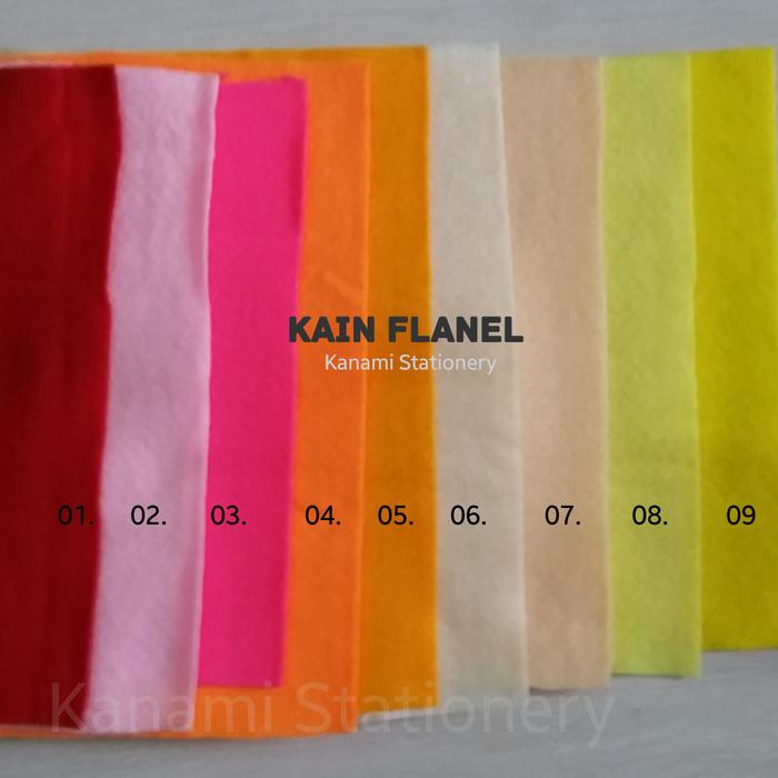 Jual Kain Flanel Craft 25x25cm Kain Flanel Jakarta Barat Kanami Stationery Tokopedia
