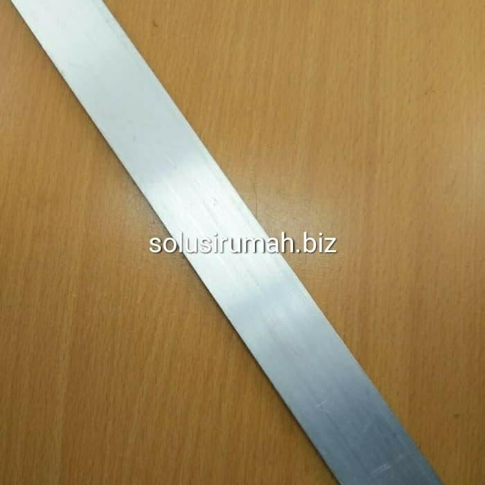 Gambar PLAT STRIP ALUMINIUM 1/2 inch lbrxtebal 1MMX1cm lari LEBAR FULL +-11MM - percm lari dari solusirumah.biz undefined Tokopedia