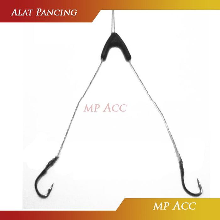 Gambar Double Hooks Contractor Fishing Line Kail Pancing dari FavoritMurah undefined Tokopedia