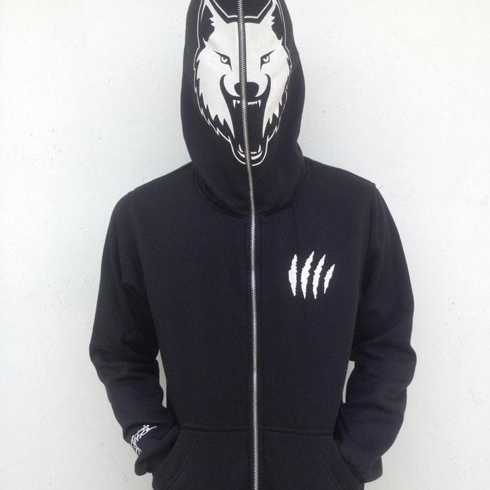 Jual Sycho Full zipper Hoodie Wolf Kota Pekanbaru Sychoshop