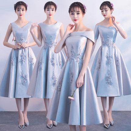 Gaun Pesta Dress Simple 2018 Jual Gaun Pesta 1808018 Abu Silver