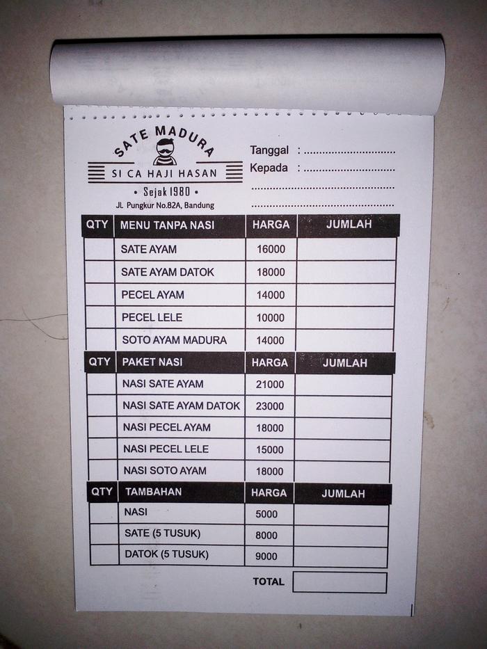 Jual Cetak Nota 1 Ply 1 Rim Kota Surakarta Cahaya Grafindo Tokopedia