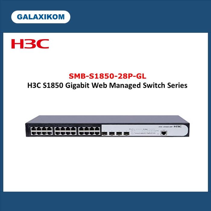 Gambar H3C S1850-28P-GL Web Managed Switch dari Galaxikom undefined Tokopedia