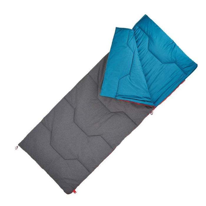 Gambar Kantong tidur hiking camping ARPENAZ 10 COTTON Sleeping Bag - BLUE dari bee-rayStore undefined Tokopedia