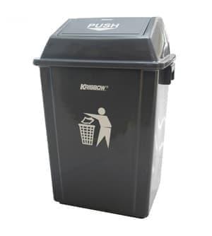 Gambar Tempat Sampah Grey 40L Dan Push Cover KRISBOW 10091941 dari tokohardwarestore undefined Tokopedia