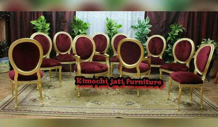 Gambar Kursi racoco kursi makan racoco kursi mewah mebel jepara dari Kimochicraft undefined Tokopedia