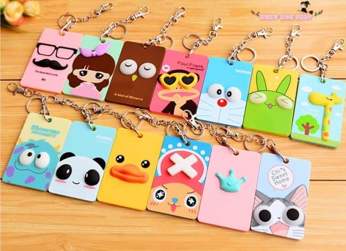 Gambar gantungan kunci / tempat kartu id card karakter lucu dari RjstoresNew undefined Tokopedia