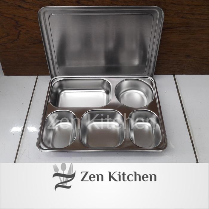 Gambar Lunch Box. Kotak makan. Food tray stainless dari Noppy jaya undefined Tokopedia