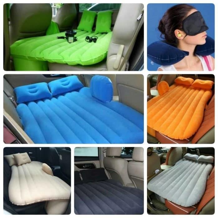 Gambar Kasur Mobil Matras Angin Travel Inflatable Smart Car Bed Pompa Listrik - Hitam, Kemasan Dus dari Paffie Shop Grosir undefined Tokopedia
