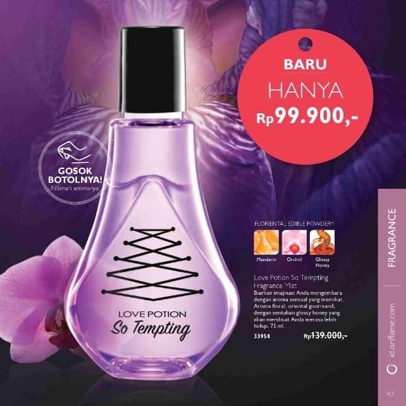 Body Spray Parfum Love Potion So Tempting Oriflame Love Potion So Tempting  Oriflame Pret 2025