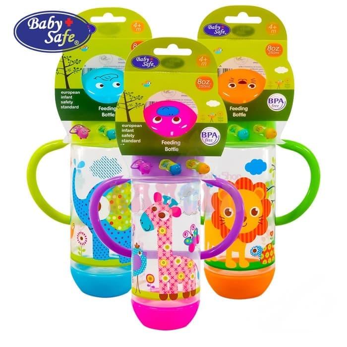 Gambar Baby Safe Wide Neck Feeding Bottle Character 250ml With Handle AP004 dari Momma Babyshop undefined Tokopedia